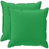 vidaXL Kussensloop 2 st HOUTEN Groen 70 x 70 cm Polyester