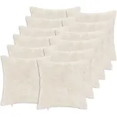 vidaXL Kussensloop 12 st HEERLEN Wit 50 x 50 cm Nep Konijnenbont