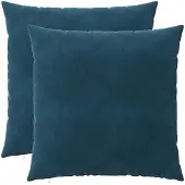 vidaXL Kussensloop 2 st HEERLEN Blauw 80 x 80 cm fluweel