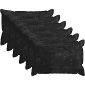 vidaXL Kussensloop 6 st HOUTEN Antraciet 50 x 70 cm Chenille Stof