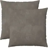 vidaXL Kussensloop 2 st HEERLEN Lichtgrijs 65 x 65 cm fluweel