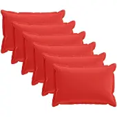 vidaXL Kussensloop 6 st HOUTEN Rood 40 x 60 cm Polyester