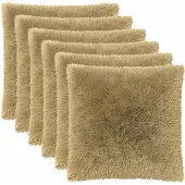 vidaXL Kussensloop 6 st HEERLEN Lichtgroen 65 x 65 cm PV Fleece