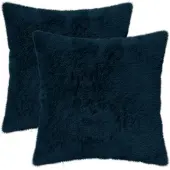 vidaXL Kussensloop 2 st HEERLEN Marineblauw 50 x 50 cm
