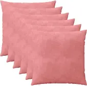 vidaXL Kussensloop 6 st HEERLEN Roze 80 x 80 cm fluweel