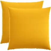 vidaXL Kussensloop 2 st HEERLEN Licht Geel 70 x 70 cm Stof