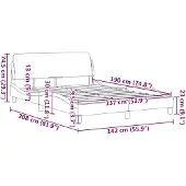 vidaXL Bedframe "Dover", zwart, 137x190 cm, kunstleer