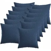 vidaXL Kussensloop 12 st HEERLEN Blauw 40 x 40 cm Stof
