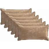 vidaXL Kussensloop 6 st HOUTEN Bruin 40 x 70 cm Chenille Stof
