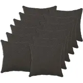 vidaXL Kussensloop 12 st HEERLEN Donkergrijs 45 x 45 cm Bouclé