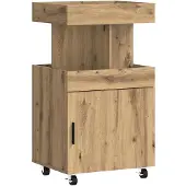 vidaXL Barkar Artisanaal eiken 50 x 41 x 89 cm Bewerkt hout