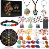 Dripio Adventskalender 2026, 24 verrassingen met 7 chakra-kristalboommetjes