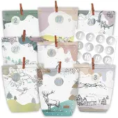 Dripio Adventskalender om zelf te vullen, met 24 papieren zakjes en cijferstickers