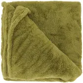Unique living plaid jip moss green 150x200cm
