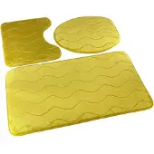 Euromat Antislip Badkamermat Sumba Olijfgroen Set 3 Delig
