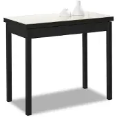 Dripio Klaptafel voor boeken, beige, 80x40 tot 80x80 cm, glazen tafelblad