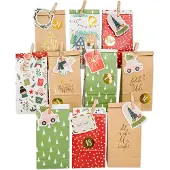OEM Adventskalenderzakjes, set 1, papier, herbruikbaar