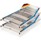 Dripio Lattenbodem, 90x200 cm, met 42 latten, verstelbaar hoofdeinde, 2 stuks