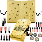 Dripio Adventskalender 2025, beauty-set voor dames, 24 stuks, goud