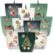 Dripio Adventskalender om zelf te vullen, met 24 papieren zakjes en cijferstickers