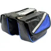 Dunlop Dubbele Fietsframetas Waterdicht met Telefoonhouder