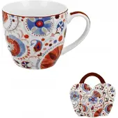 Duo Naresh Rode Porseleinen Mok 460 ml - Collectie