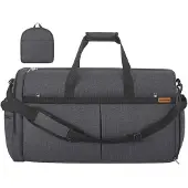 Songmics Opvouwbare reisopberger met schoenenvak, Grijs / 80 L