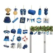 Merkloos 2D Acryl Advent Kalender met Zwemthema