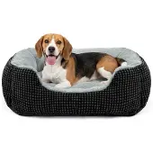 Merkloos Wasbare Hondenbed voor Middelgrote Honden - 63x53x20cm