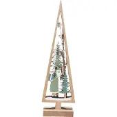 Goliat Houten kerstboom met LED-verlichting, artikelnummer 17xD66199-84