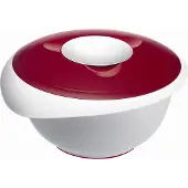 Westmark Mengkom met tweedelige deksel, 3,5 l, met schenktuit, kunststof, wit/rood, 3155227R