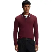 HUGO BOSS Poloshirt BOSS Plisy bordeaux katoenpiqué