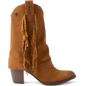 Lazamani dames westernlaarzen, model EMI, kleur bruin, materiaal leer, maat 40