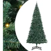 vidaXL Kunstmatige Voorverlichte Kerstboom met Ballenset Groen 500 cm