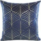 Eurofirany Decoratieve Kussenhoes LINDI 45x45cm - Marine Blauw/Goud