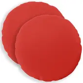 vidaXL Kussensloop 2 st HEERLEN Rood Ø 60 cm Polyester