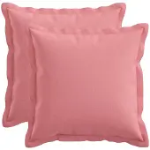vidaXL Kussensloop 2 st HOUTEN Roze 45 x 45 cm Faux Linnen