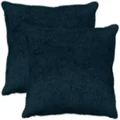 vidaXL Kussensloop 2 st HEERLEN Marineblauw 60 x 60 cm