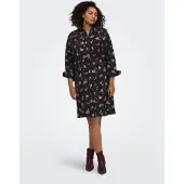 ONLY Carmakoma Carcarrie Midi-jurk Dames Blauw 48