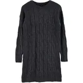 Trendyol TRENDYOLMİLLA Dames Grijs Effen Kort / Mini Lang Casual Recht Jurken