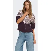 ONLY Gebreid vest purper