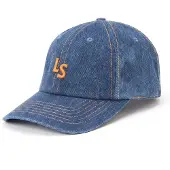 Levi's Pet 'Monogram Cap' blauw denim / donkergeel