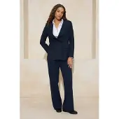Trendyol TRENDYOLMİLLA Dames Donkerblauw Effen Lang Regular fit Blazers