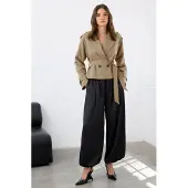Trendyol TRENDYOLMİLLA Dames Bruin Effen Lang Regular fit Blazers