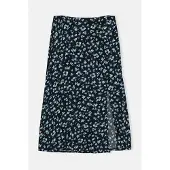 Trendyol Dames Donkerblauw Stippen Midi A-lijn Grote maten Rokken