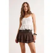 Trendyol TRENDYOLMİLLA Dames Bruin Effen Kort / Mini Skater Rokken