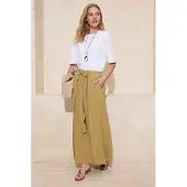 Trendyol Modest Dames Kaki Effen Maxi A-lijn Modest Rokken