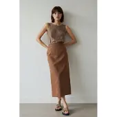 Trendyol TRENDYOLMİLLA Dames Bruin Effen Midi Kokerrok- rok Rokken
