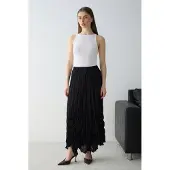 Trendyol TRENDYOLMİLLA Dames Zwart Effen Maxi A-lijn Rokken
