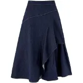 Trendyol TRENDYOLMİLLA Dames Blauw Effen Maxi Skater Rokken